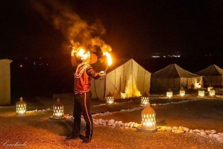 Soirée berbère dans le désert d'Agafay